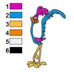 Looney Tunes Road Runner 01 Embroidery Design